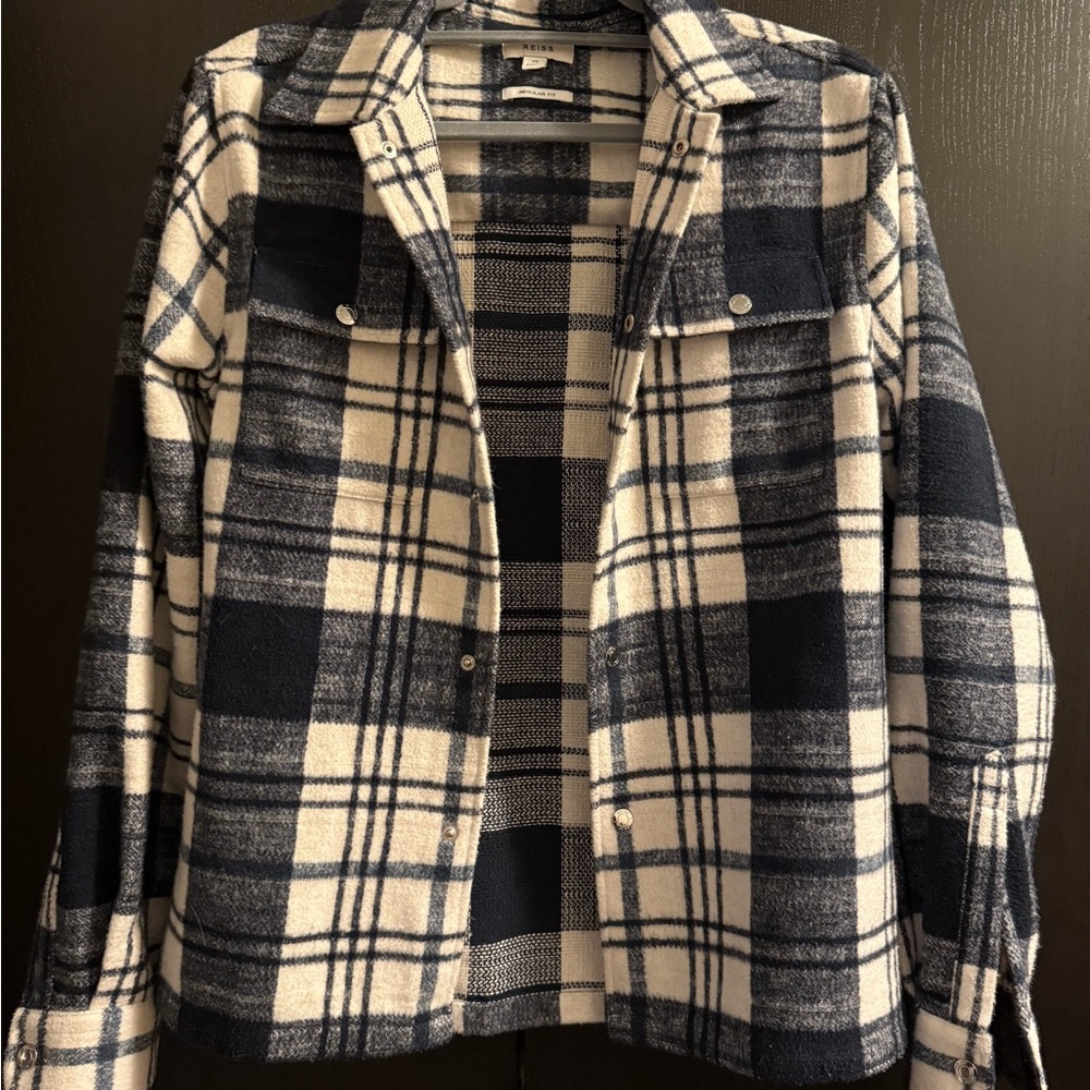 Reiss Plaid Marlon Heavy Check Overshirt